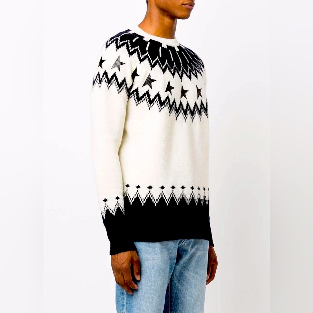 GOLDEN GOOSE DELUXE BRAND 
Sweater Deidra Wool Norway Patchwork Jacquard XS